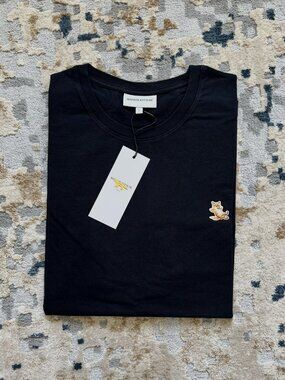 NWT - Maison Kitsune Chillax Fox T-shirt - Black🦊